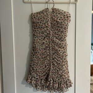 Zara floral mini dress